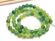 Sirag jad sfere 6mm mix verde albastru