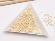 Toho bugle 3mm opaque lustered light beige (5g)