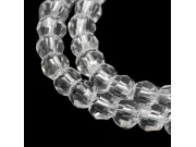 Margele cristal rotund fatetat 3~3.5mm transparent (sirag)