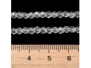 Margele cristal rotund fatetat 3~3.5mm transparent (sirag)