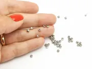 Margele otel inoxidabil cu striatii 3x2.5mm (1buc)