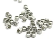 Margele otel inoxidabil cu striatii 3x2.5mm (1buc)
