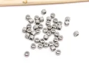Margele otel inoxidabil cu striatii 3x2.5mm (1buc)