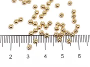 Margele otel inoxidabil 2.8x1.8mm placat cu aur 18K (1buc)