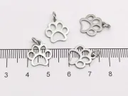 Charm otel inoxidabil labuta 13x12x1mm