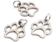 Charm otel inoxidabil labuta 13x12x1mm