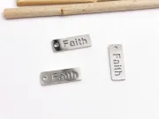 Charm otel inoxidabil faith 17x6x1mm