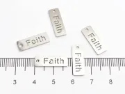 Charm otel inoxidabil faith 17x6x1mm