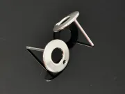 Tortite cercei otel inoxidabil 10mm argintiu deschis (2buc)
