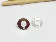 Tortite cercei otel inoxidabil 10mm argintiu deschis (2buc)
