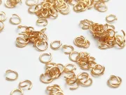 Zale otel inoxidabil rose gold 3mm, grosime 0.4mm  (10buc)