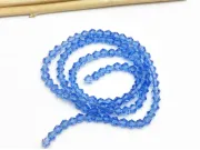 Margele cristal biconic 3~3.5mm albastru deschis (sirag)