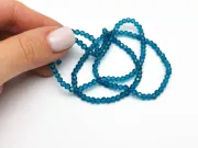 Margele cristal rotund fatetat 3~3.5mm marin (sirag)