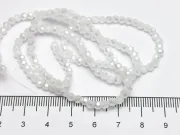 Margele cristal rotund 3mm alb opal lustered (sirag)