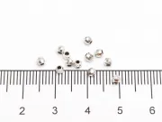 Biluta fatetata Argint 925 - 2.5x2mm (1buc)