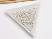 Margele de alama decorative cu striatii 2mm placate cu argint (10buc)