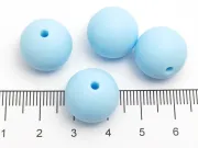 Margele de silicon 14mm albastru deschis (1buc)