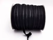 Panglica catifea 10mm negru (1m)