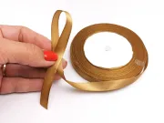 Panglica saten latime 10mm caramel (22m)