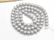 Perle de sticla calitate a 6mm gri deschis (sirag)