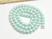 Perle de sticla calitate a 6mm aqua (sirag)