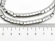 Sirag hematit ondulat 6x4mm argintiu
