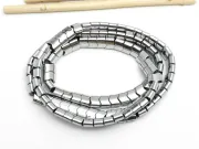 Sirag hematit ondulat 6x4mm argintiu