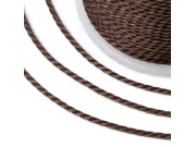 Rola snur nylon impletit grosime 1mm maro (11m)