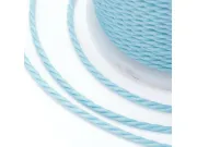 Rola snur nylon impletit grosime 1mm albastru deschis (11m)