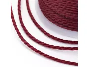 Rola snur nylon impletit grosime 1mm burgundy (11m)