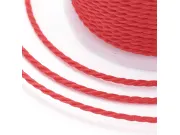 Rola snur nylon impletit grosime 1mm rosu (11m)