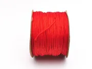 Rola Snur nylon pentru bratari grosime 0.7mm rosu (90m)