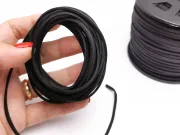 Snur suede imitatie piele latime 3mm negru (5metri)