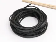 Snur suede imitatie piele latime 3mm negru (5metri)