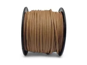 Snur suede imitatie piele latime 3mm maro caramel (5metri)