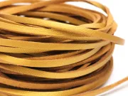 Snur suede imitatie piele latime 3mm auriu (5metri)