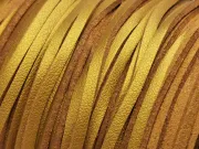 Snur suede imitatie piele latime 3mm auriu (5metri)