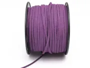 Snur suede imitatie piele intoarsa latime 3mm mov (5metri)