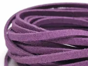 Snur suede imitatie piele intoarsa latime 3mm mov (5metri)