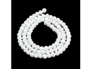 Margele cristal rotund fatetat 4mm alb opac AB (sirag)