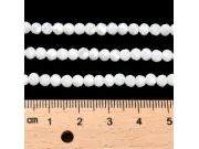 Margele cristal rotund fatetat 4mm alb opac AB (sirag)