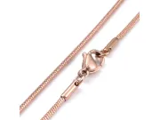 Lant otel inoxidabil 304 rose gold cu inchizatoare, lungime 45cm