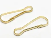 Inchizatoare tip carlig breloc 22x8x1.5mm auriu