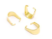 Agatatoare pandantiv otel inoxidabil 304 auriu 10x8.5x0.5mm