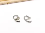 Inchizatoare carabina inima otel inoxidabil 316 hipoalergenic 12x7.5x3mm