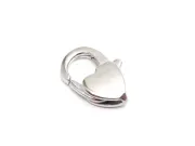 Inchizatoare carabina inima otel inoxidabil 316 hipoalergenic 12x7.5x3mm