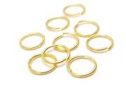 Zale otel inoxidabil auriu 10mm, grosime 1mm (10buc)