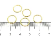 Zale otel inoxidabil auriu 10mm, grosime 1mm (10buc)