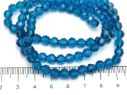 Margele cristal rotund fatetat 6mm marin (sirag)