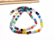 Margele cristal rotund fatetat 4mm multicolor opac (sirag)